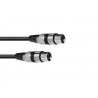 Omnitronic 3022075C - Kabel audio XLR żeński - XLR żeński 0,2 m - 1