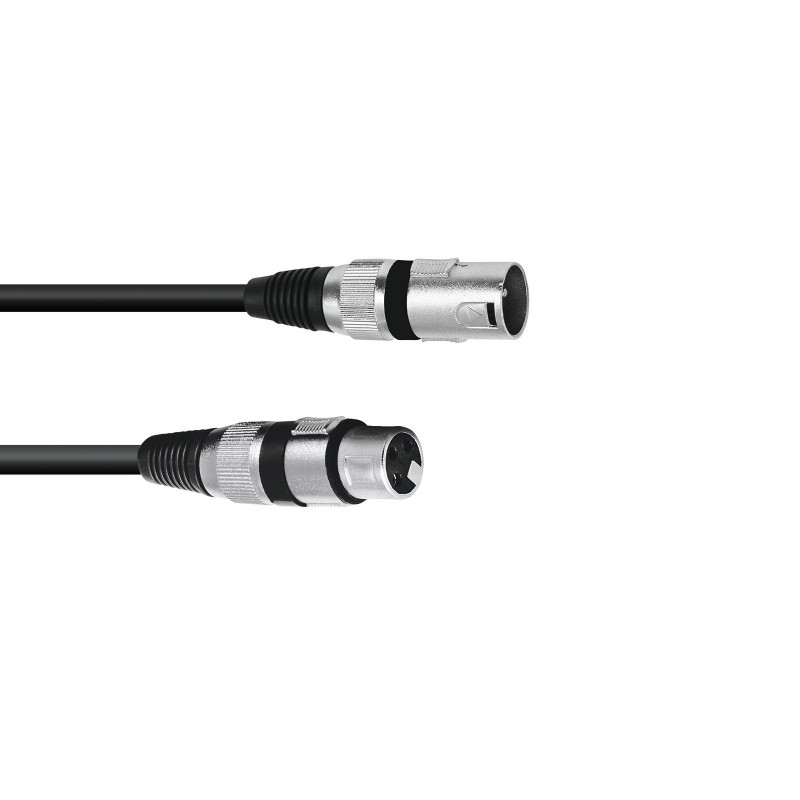 Omnitronic 3022075B - Kabel mikrofonowy XLR męski - XLR żeński 0,2 m - 1