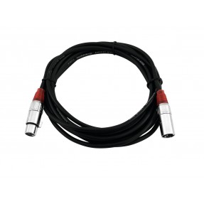 Omnitronic 3022050R - Kabel mikrofonowy XLR męski - XLR żeński 5 m - 2