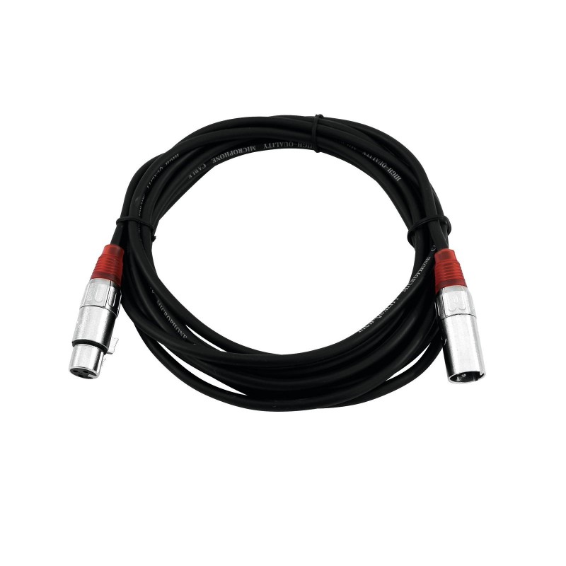 Omnitronic 3022050R - Kabel mikrofonowy XLR męski - XLR żeński 5 m - 2