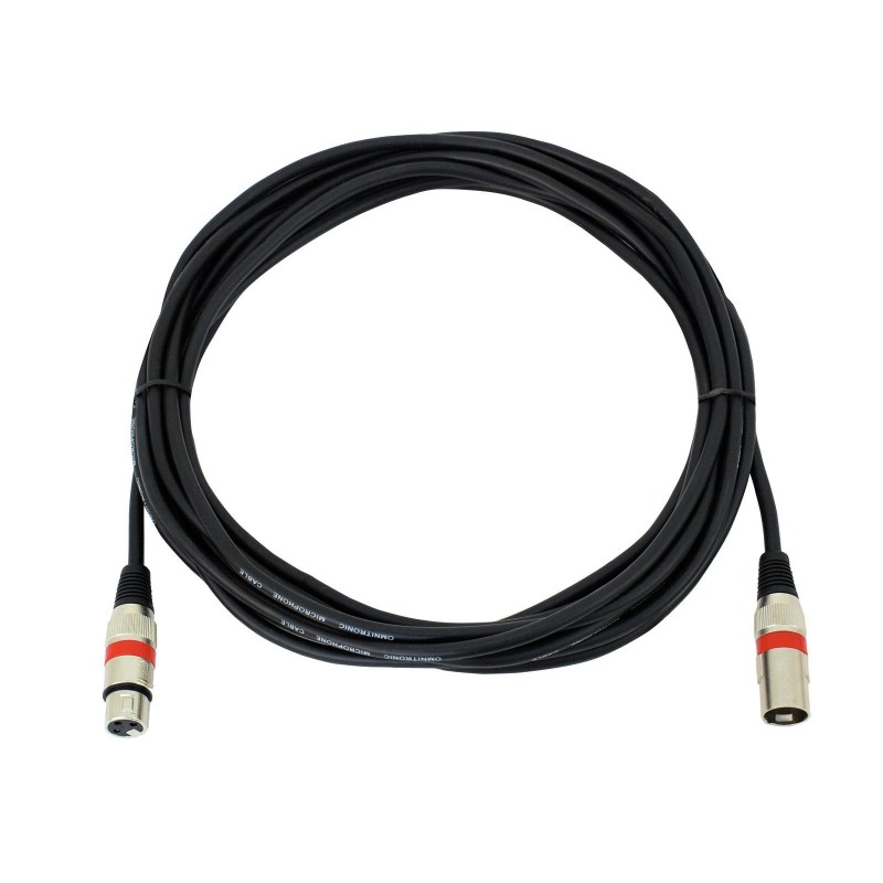 Omnitronic 3022052R - Kabel mikrofonowy XLR męski - XLR żeński 7,5 m - 2