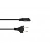 Omnitronic 3023540N - Kabel zasilający Euro 1,5m - 1