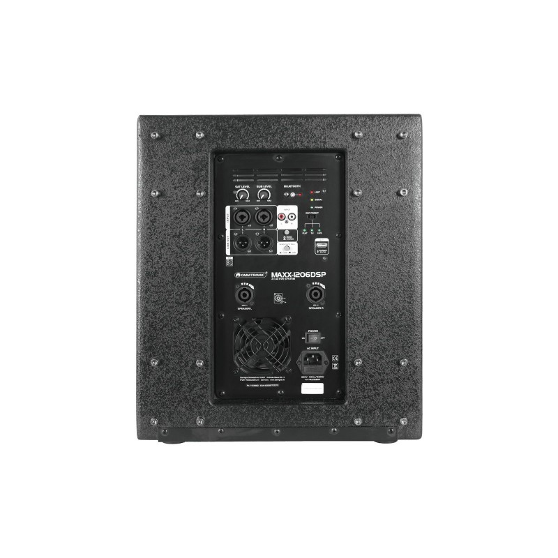 Omnitronic 11039060 - Zestaw nagłośnieniowy MAXX-1206DSP 2.1 - 3