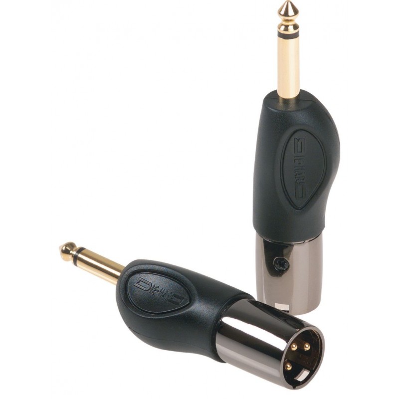 Adapter wtyk Jack mono 6,3 mm - 3P XLR męski - 1