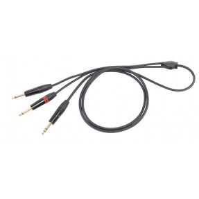 Kabel "INSERT" ze złączami Jack 6,5 mm stereo - 2 x 6,3 mm mono Jack 5 m - 1