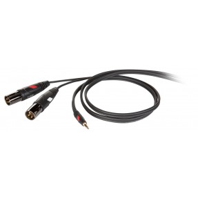 Kabel audio mini stereo Jack M - 2x XLR M 3 m - 1