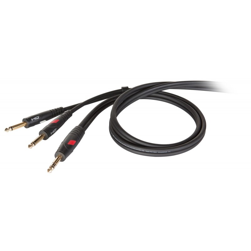 Kabel audio stereo Jack M - 2 x mono Jack M 5 m - 1