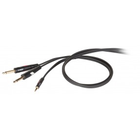 Kabel audio stereo mini Jack M - 2 x mono Jack M 1,8 m - 1