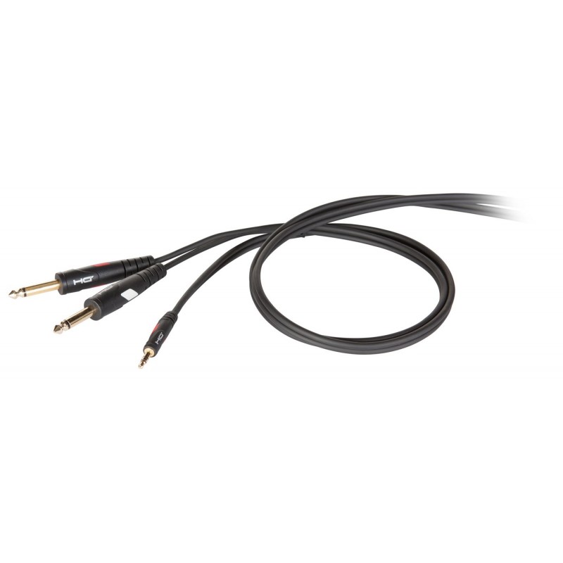 Kabel audio stereo mini Jack M - 2 x mono Jack M 1,8 m - 1