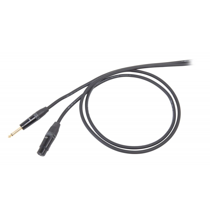 Kabel mikrofonowy mono Jack M - XLR F 3 m - 1