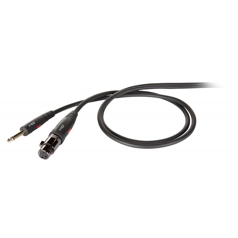 Kabel mikrofonowy mono Jack M - XLR F 3 m - 1