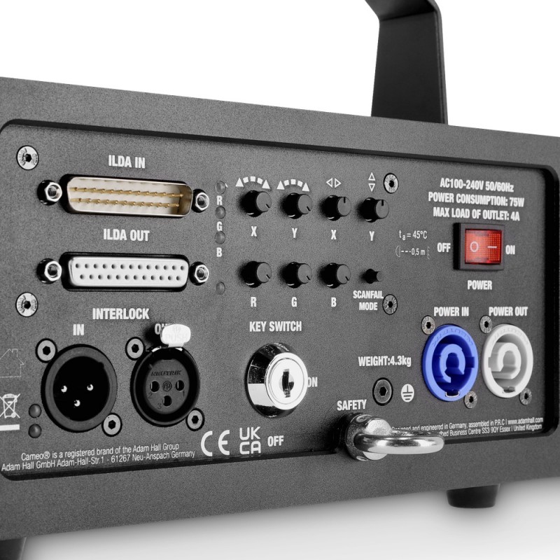 Cameo LEYA 3000 RGB - Diodowy laser pokazowy 3000 mW - 7