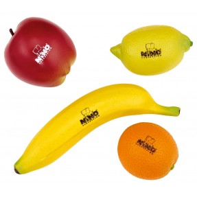 NINO Percussion NINOSET100 Shakery w kształcie owoców - zestaw 4 szt. - 1