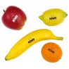 NINO Percussion NINOSET100 Shakery w kształcie owoców - zestaw 4 szt. - 1