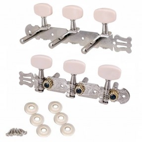 Kera Audio ZA10, 3+3 (srebrny) - Klucze do gitary akustycznej - 1