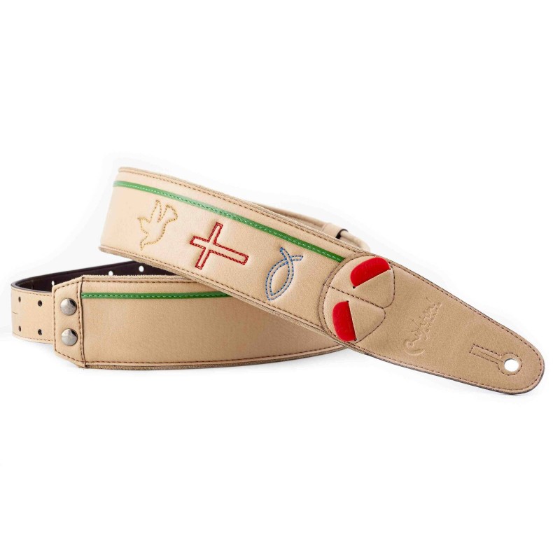 RightOn Miracle beige Mojo - pasek gitarowy - 1