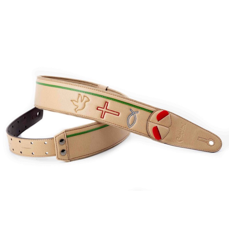 RightOn Miracle beige Mojo - pasek gitarowy - 2