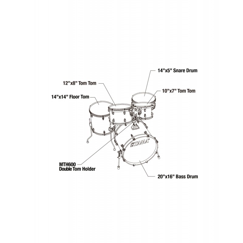 Tama CL50RS-BAB Zestaw perkusyjny Superstar Classic Shell Kit - 7