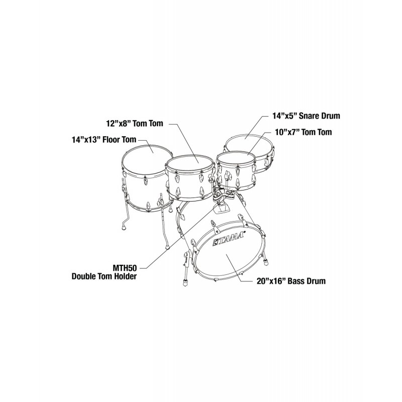 Tama IP50H6WBN-BOB Zestaw perkusyjny Imperialstar Drumset - 8