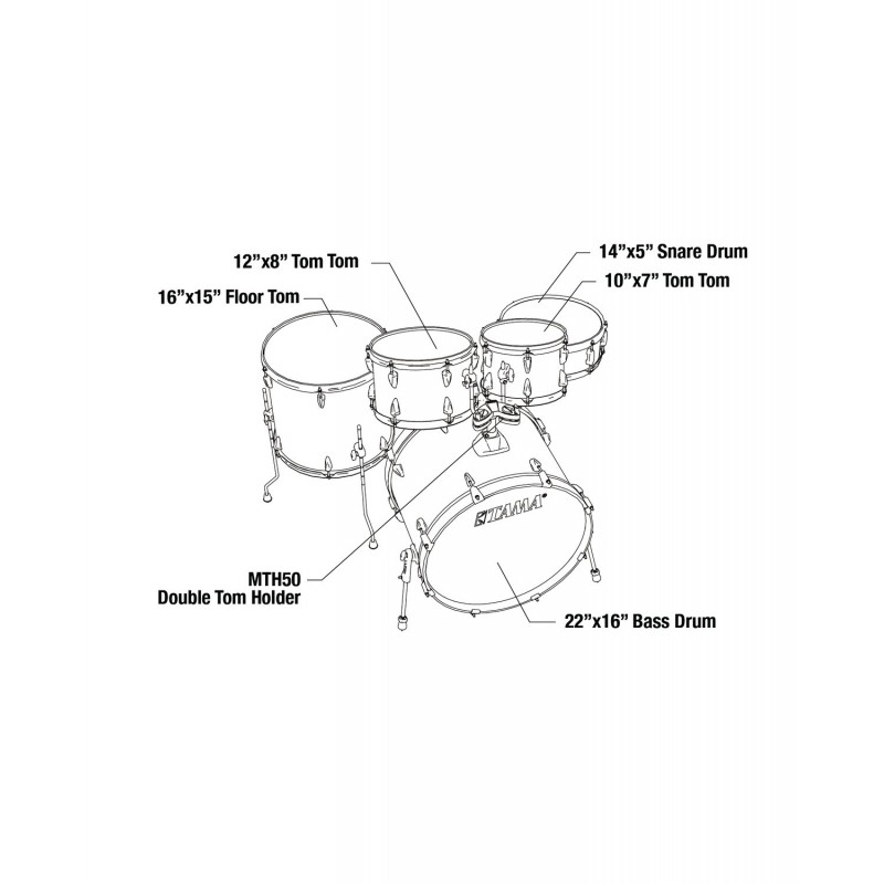Tama IP52H6W-BRM Zestaw perkusyjny Imperialstar Drumset - 8