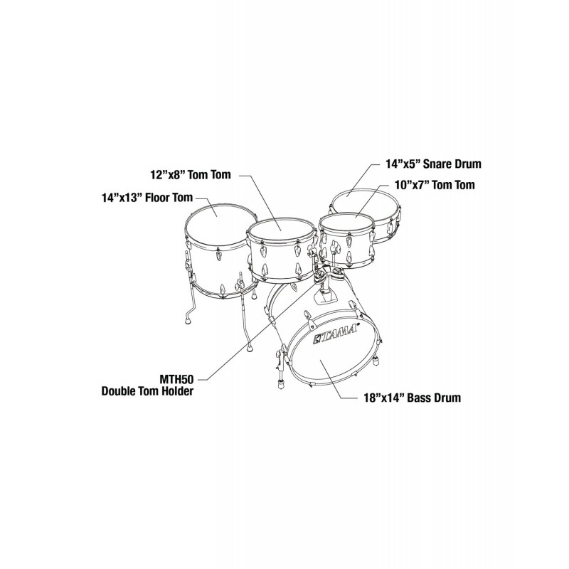 Tama IP58H6W-BRM Zestaw perkusyjny Imperialstar Drumset - 8