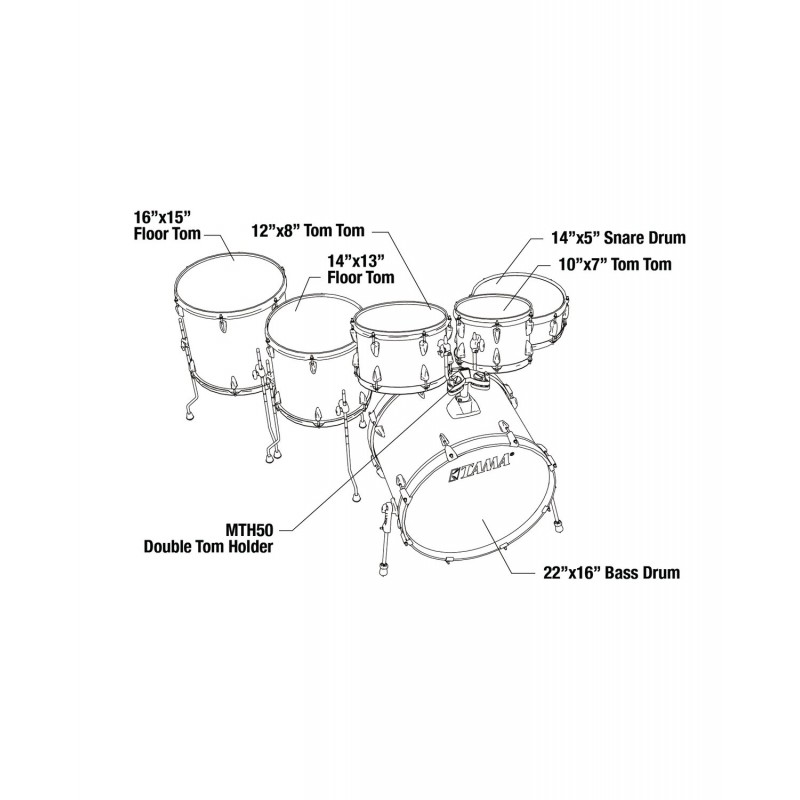 Tama IP62H6W-CTW Zestaw perkusyjny Imperialstar Drumset - 3