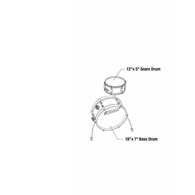 Tama LJK28S-CPM Zestaw perkusyjny Club Jam Mini Shell Kit - 11