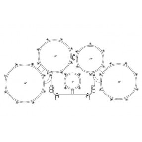 Tama MD60234K-SGW Marszowy bęben tenorowy Fieldstar Rudiment - 6" / 10" / 12" / 13" / 14" - 1