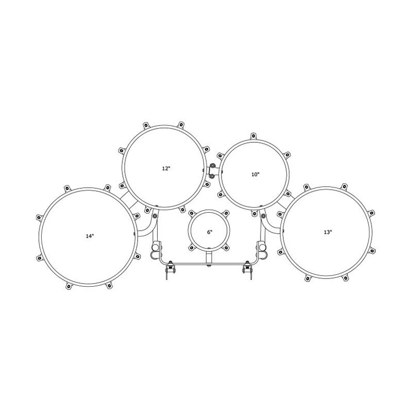 Tama MD60234T-SBK Marszowy bęben tenorowy Fieldstar Rudiment - 6" / 10" / 12" / 13" / 14" - 1