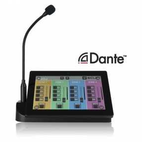 Ecler PAGENETDN - mikrofon przywoławczy z panelem dotykowym