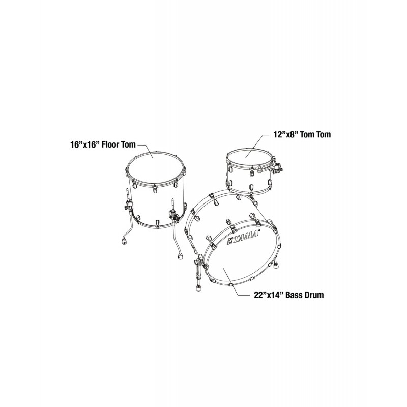 Tama MR32CZBNS-BWO Zestaw perkusyjny Starclassic Maple Shell Kit - 2