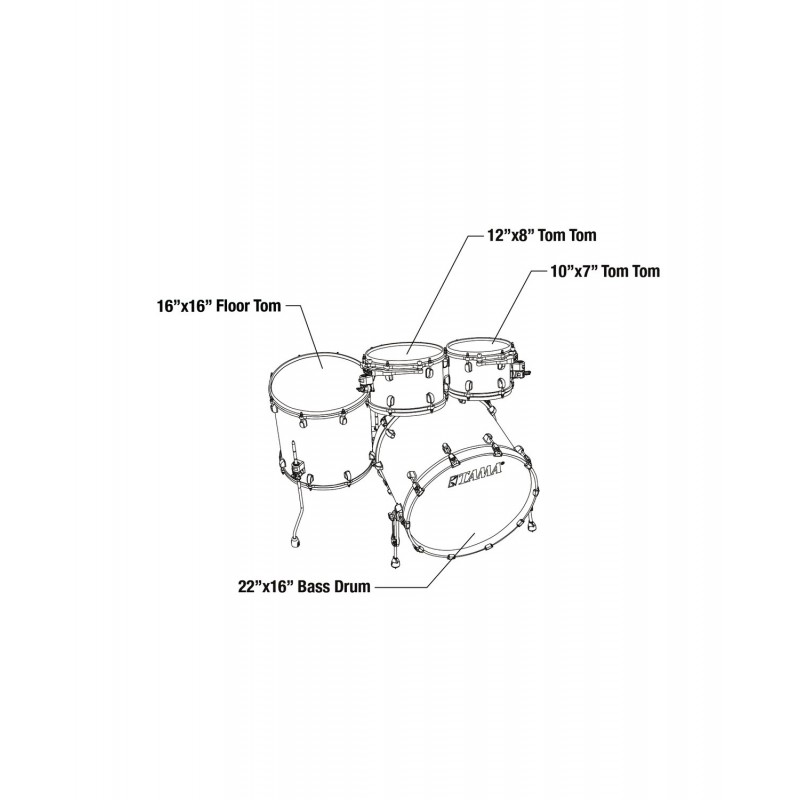 Tama MR42TZBNS-CCL Zestaw perkusyjny Starclassic Maple Shell Kit - 2
