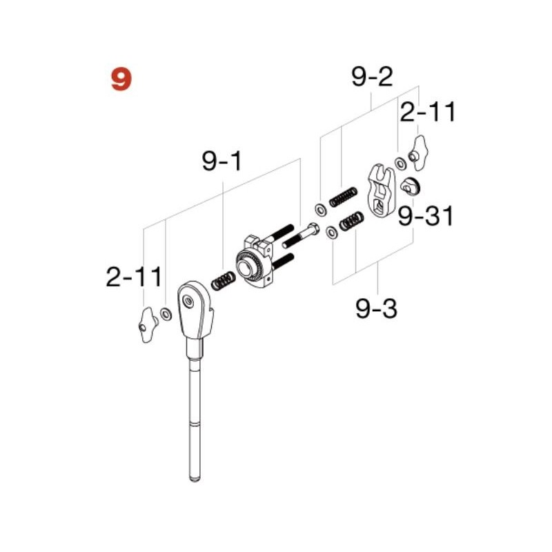 Tama MRB20U Ramię wysięgnika do statywu Hi-hat HH905RH - 2