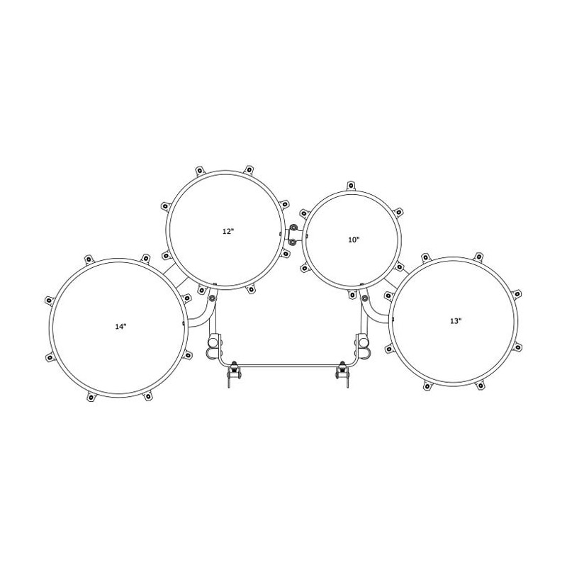 Tama MT60234L-TBF Marszowy bęben tenorowy Fieldstar Rudiment - 6" / 10" / 12" / 13" / 14" - 1