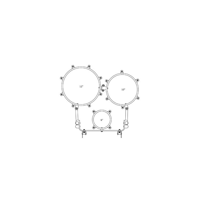 Tama MT602L-DCF Marszowy bęben tenorowy Fieldstar Rudiment - 6" / 10" / 12" - 1
