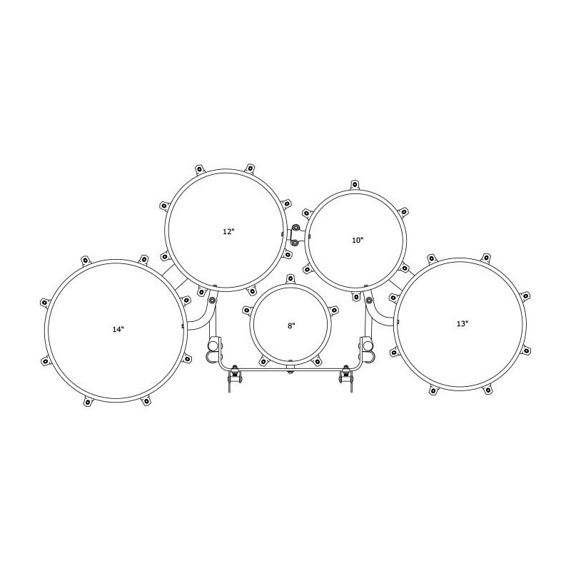Tama MT8023L-TBF Marszowy bęben tenorowy Fieldstar Rudiment - 8" / 10" / 12" / 13" / 14" - 1