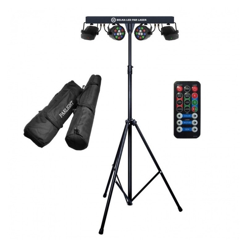 LIGHT4ME Belka LED Par Laser - zestaw oświetleniowy
