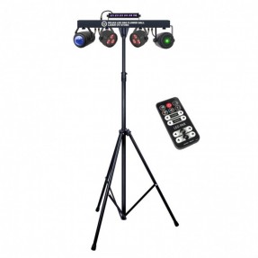 LIGHT4ME Belka LED PAR Flower Ball Laser UV - zestaw oświetleniowy