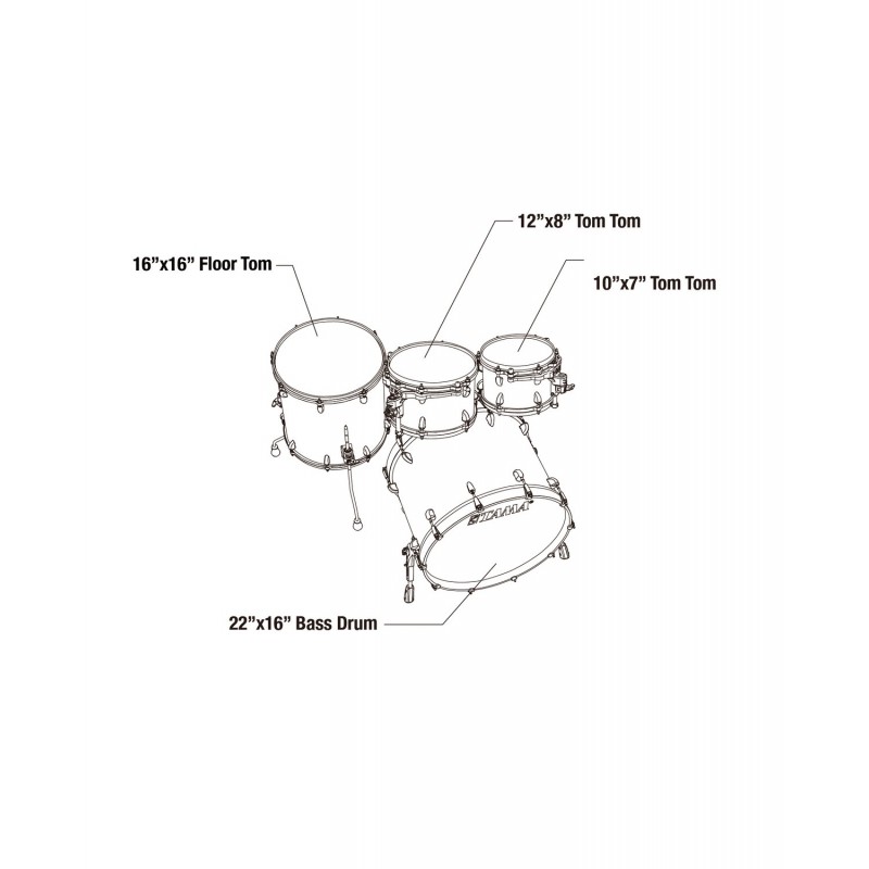 Tama TW42RZS-AGJB Zestaw perkusyjny Star Walnut Drumset - 8