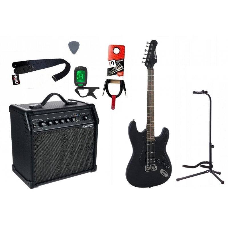 Gitara elektryczna + wzmacniacz 20W zestaw 1395 - 1