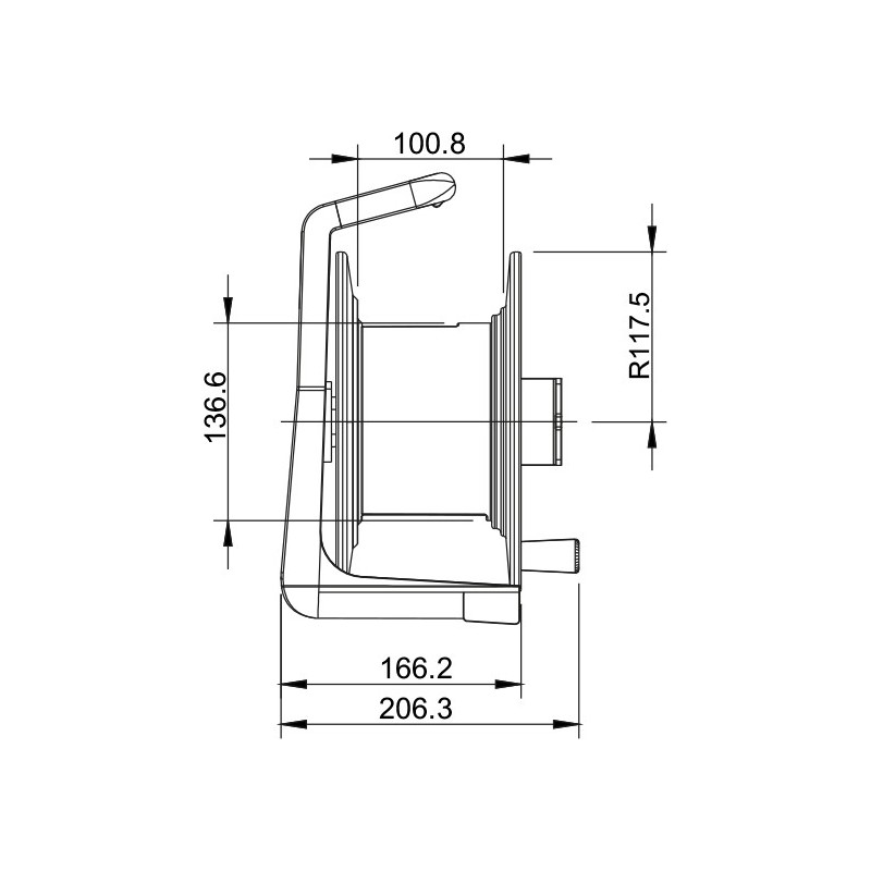 Bęben do kabla Roxtone PCD235 - 8
