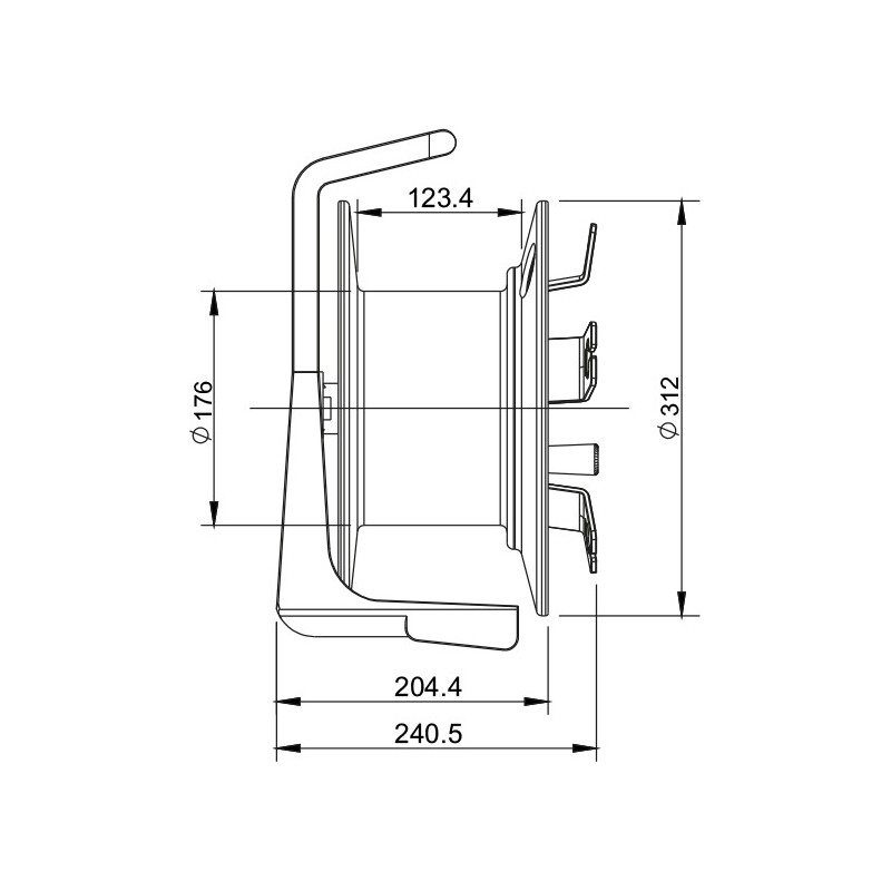 Bęben do kabla Roxtone PCD310 - 5