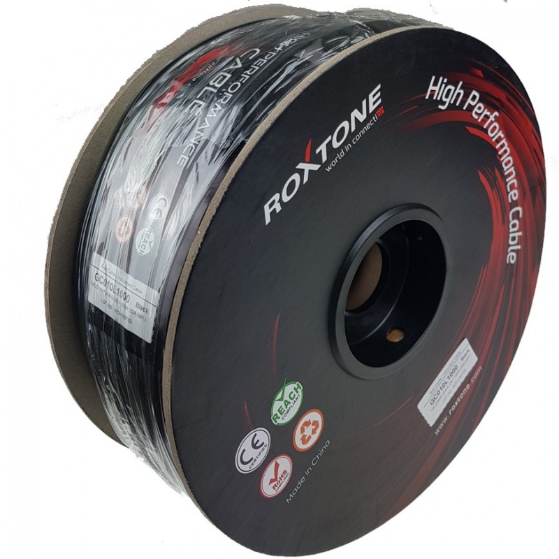 Kabel instrumentalny Roxtone GC010-100m-BK - 5