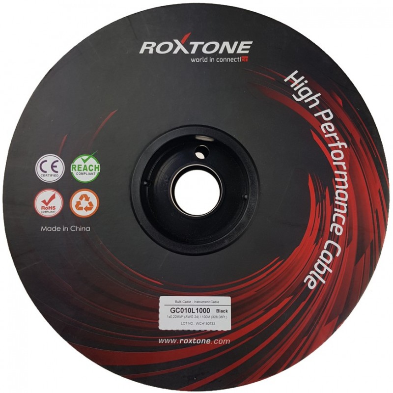 Kabel instrumentalny Roxtone GC010-100m-BK - 6