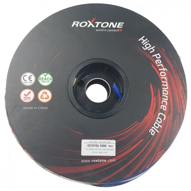 Kabel instrumentalny Roxtone GC010-100m-BL - 5