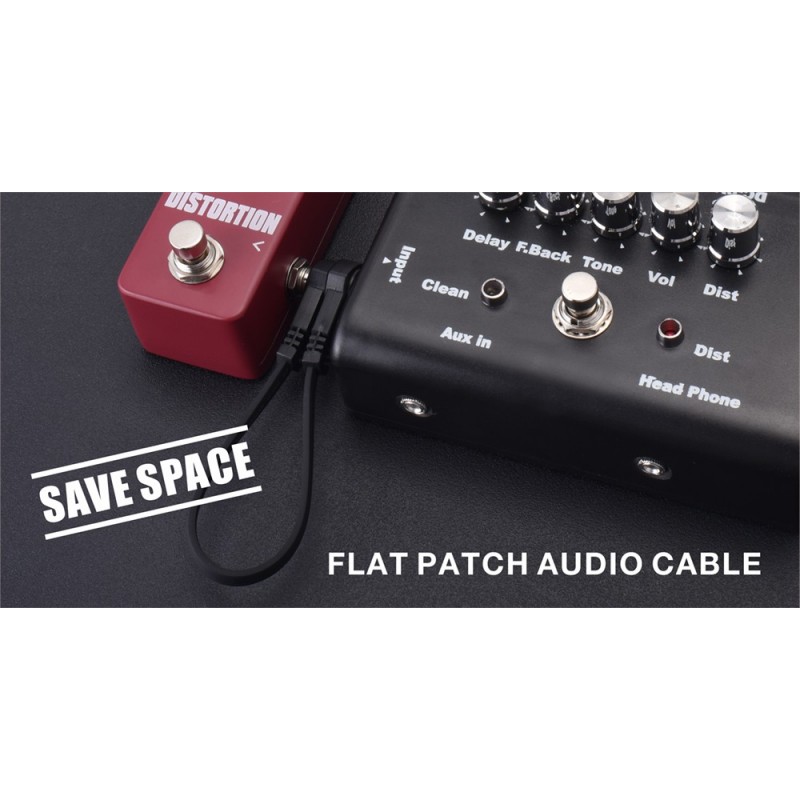 Kabel instrumentalny Wtyk Jack 6.3 10cm Roxtone FPJJ100L0001 - 3