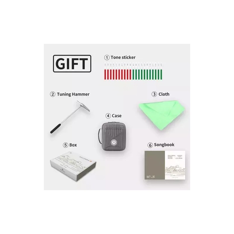 Kalimba elektryczna 17 ton Hluru KEQ17-BlackWalnut - 4