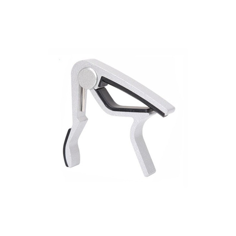 Kapodaster do gitary akustycznej elektrycznej JEREMI AU10 srebrny - 1