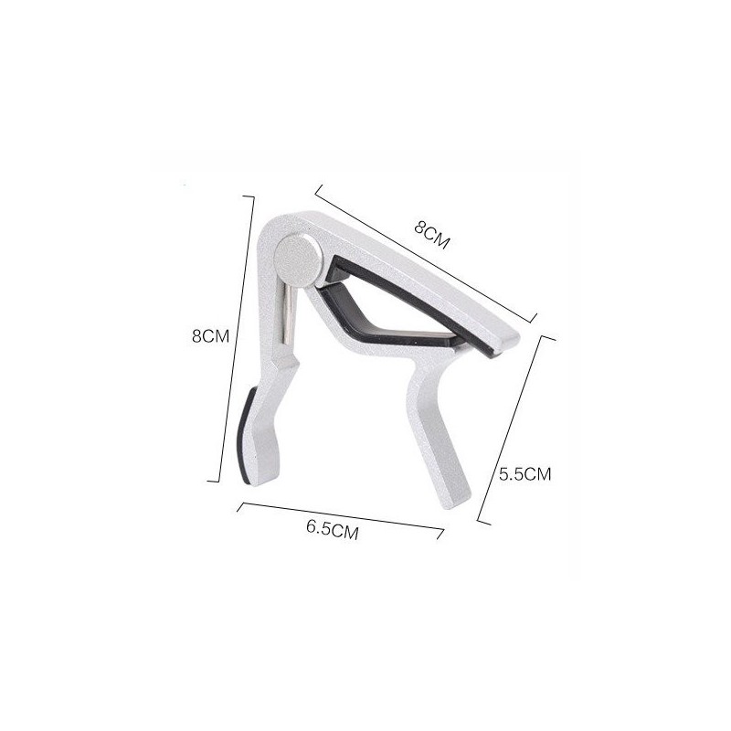 Kapodaster do gitary klasycznej JEREMI CU10 srebrny - 2