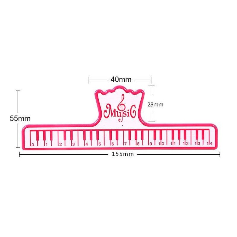 Klips do papieru nut Kera-Audio CLIP PIANO czerwony - 5